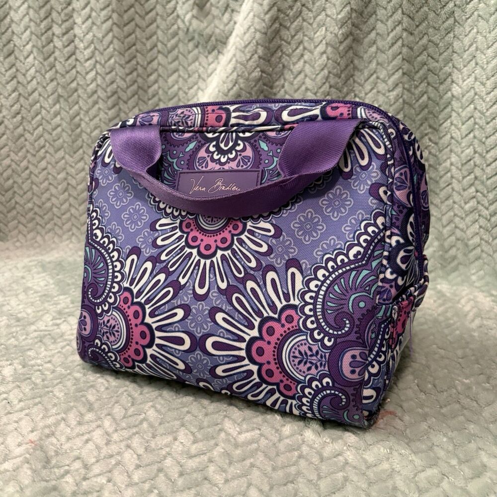 Vera Bradley Gemstone Paisley Insulated Lunch Bag Cooler Tote Boho Retro School